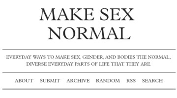 Making Sex Normal (VIDEO)