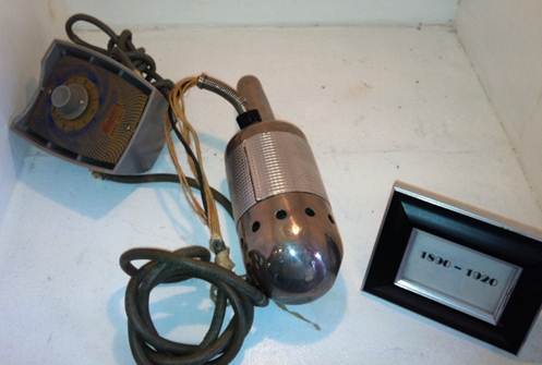 Antique vibrator on display at a museum